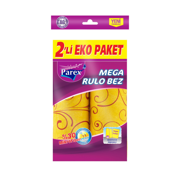 Parex Mega Rulo Temizlik Bezi 2'Li